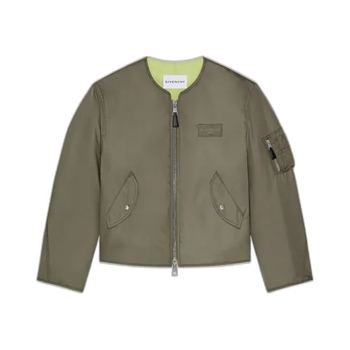 Couture Seam Bomber In Nylon With Givenchy Paris Patch