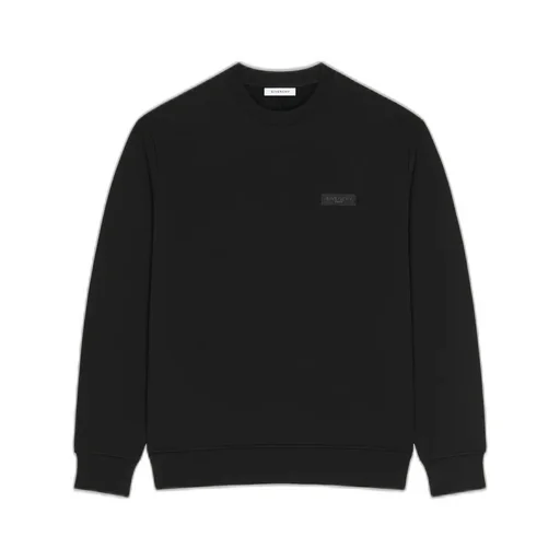 Sweatshirt In Fleece With Givenchy Paris Gros Grain