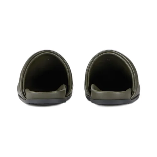Label Flat Mules In Nappa Leather
