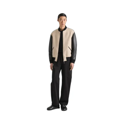 Mix Material Blouson With Givenchy Paris Embroidery