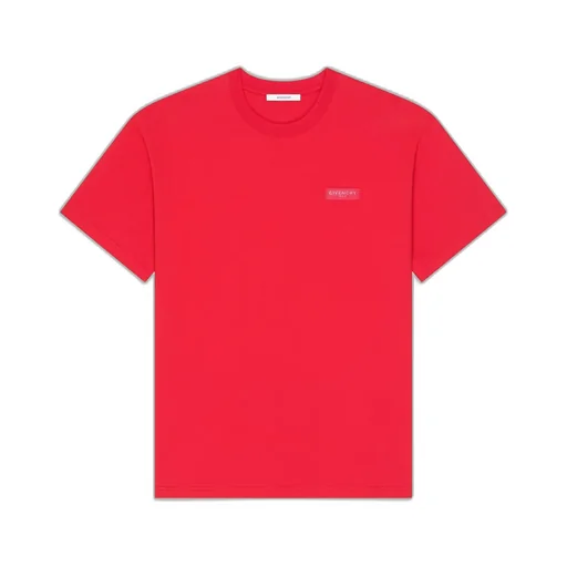 T-Shirt In Cotton With Givenchy Paris Gros Grain