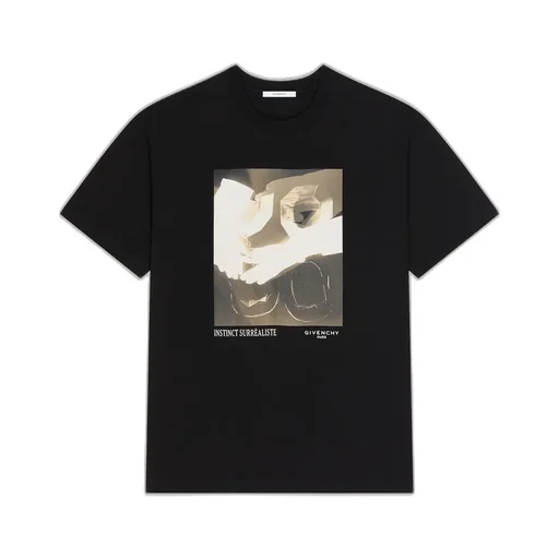 T-Shirt In Cotton With Surrealism Print