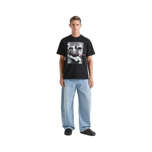 T-Shirt In Cotton With Surrealism Print