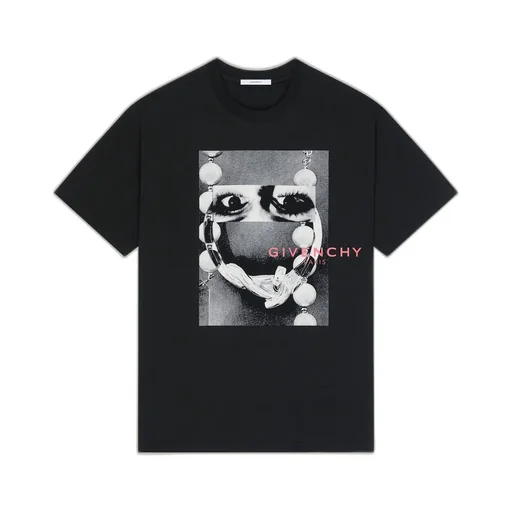 T-Shirt In Cotton With Surrealism Print