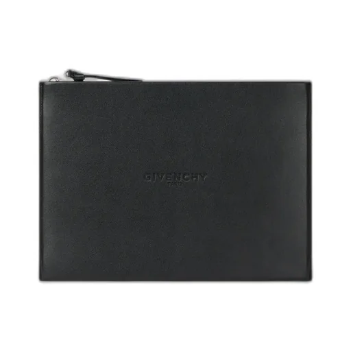 Antigona Stamped Large Pouch In Leather