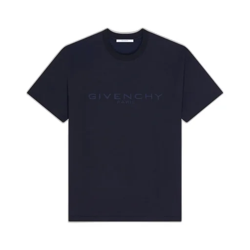 T-Shirt In Cotton And Silk With Givenchy Paris Jacquard