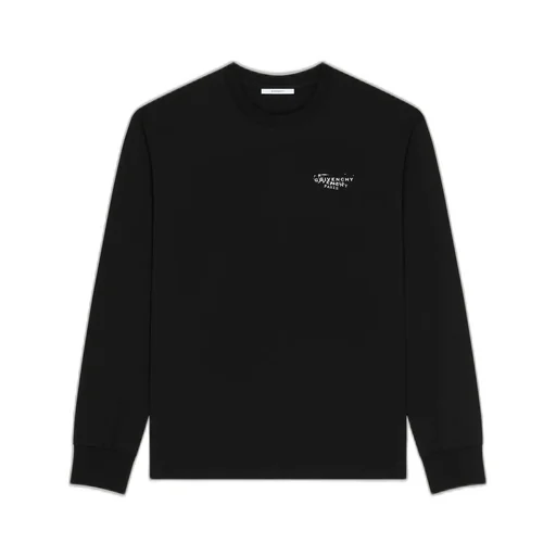 T-Shirt In Cotton With Givenchy Stamp Print