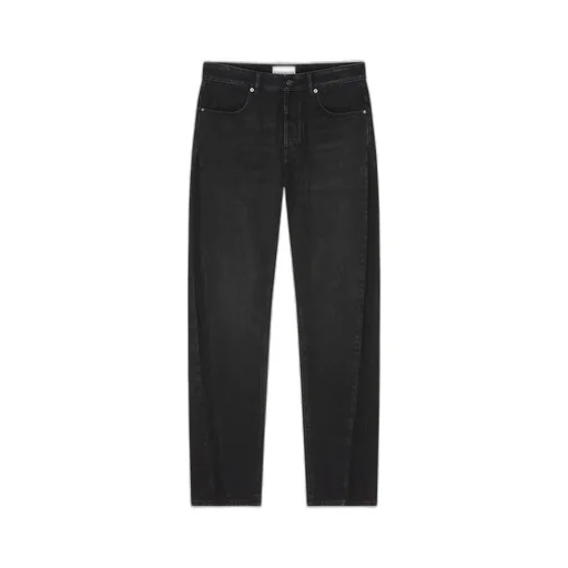 Couture Seam Straight Fit Shadow Washed Jeans