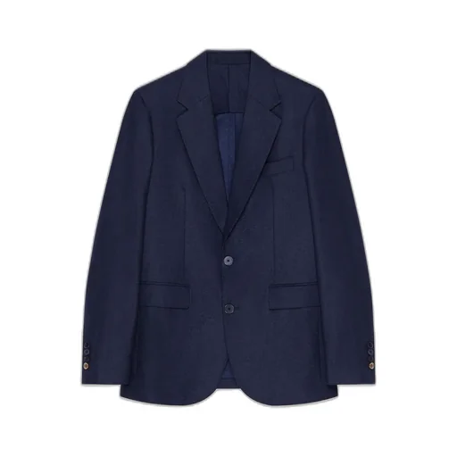 Single-Breasted Deconstructed Jacket In Flannel