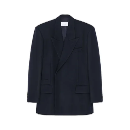Deconstructed Peaked Lapel Jacket In Wool