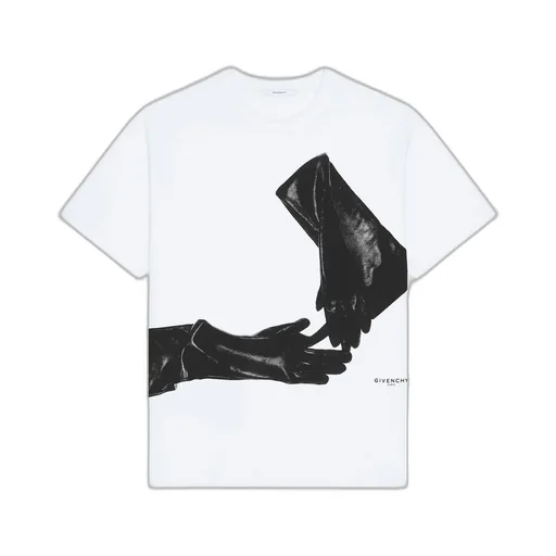 T-Shirt In Cotton With Surrealism Print