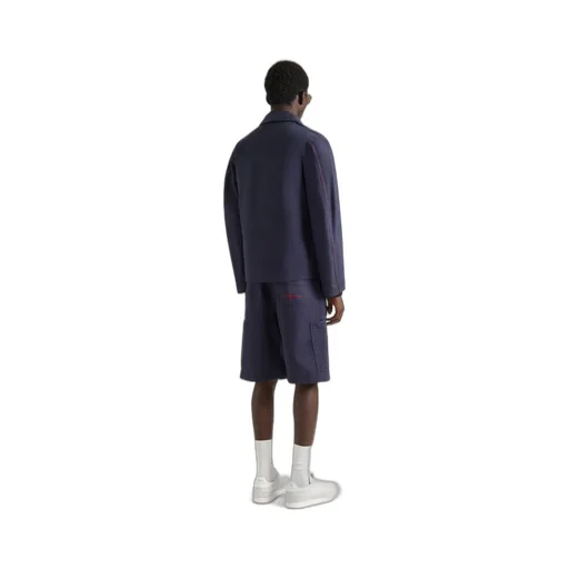 Couture Seam Jacket In Denim Embroidered Givenchy Paris