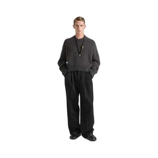 Couture Seam Sweater In Alpaca And Yak Wool