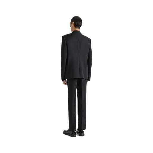 Fitted Leg Tailored Trousers In Wool