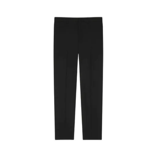 Fitted Leg Tailored Trousers In Wool