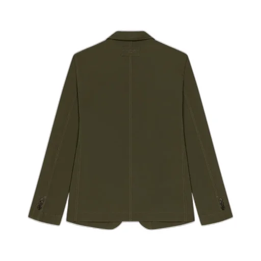 Single-Breasted Deconstructed Jacket In Cotton