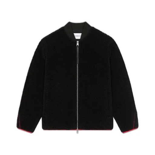 Couture Seam Fleece Jacket Embroidered Givenchy Paris