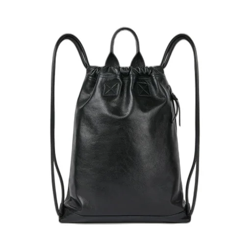Antigona Stamped Backpack In Grained Shiny Leather