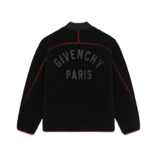 Couture Seam Fleece Jacket Embroidered Givenchy Paris