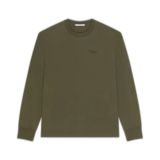 T-Shirt In Cotton With Givenchy Stamp Print