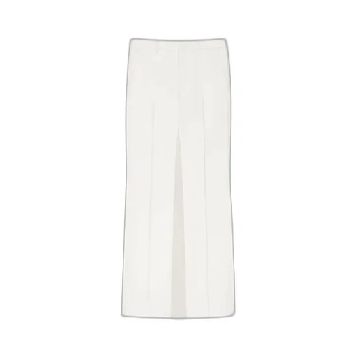 Straight Leg Tailored Trousers In Wool And Mohair