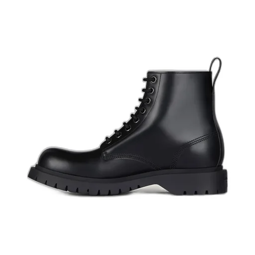 Lace Up Boots In Leather