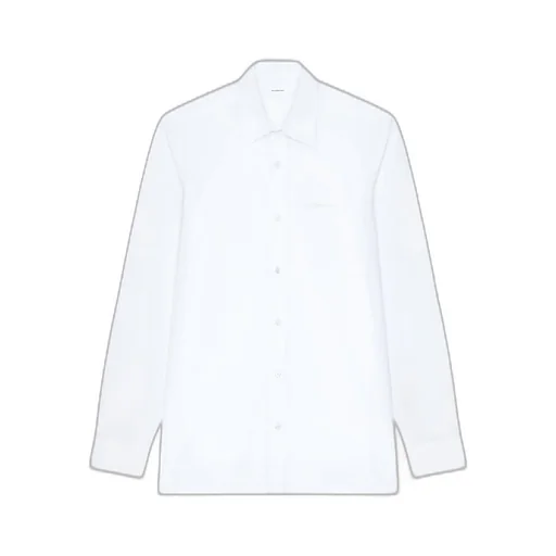 Slim Fit Shirt In Poplin With Givenchy Embroidery