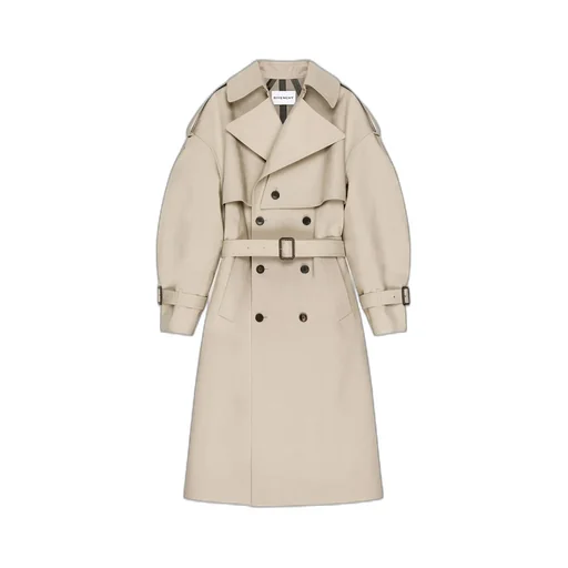 Couture Seam Trench Coat In Cotton