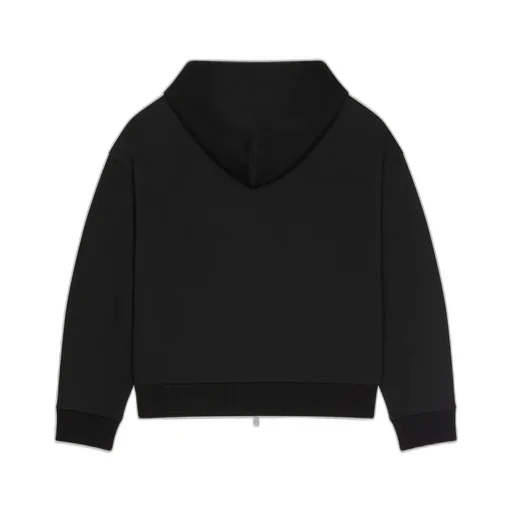 Couture Seam Zipped Hoodie In Scuba