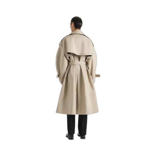 Couture Seam Trench Coat In Cotton