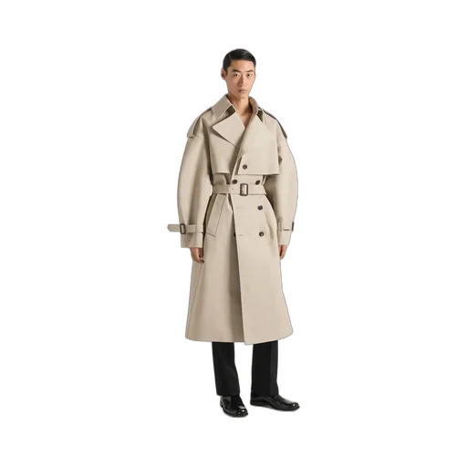 Couture Seam Trench Coat In Cotton