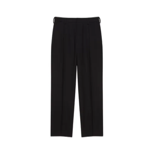 Relaxed Fit Trousers In Flannel