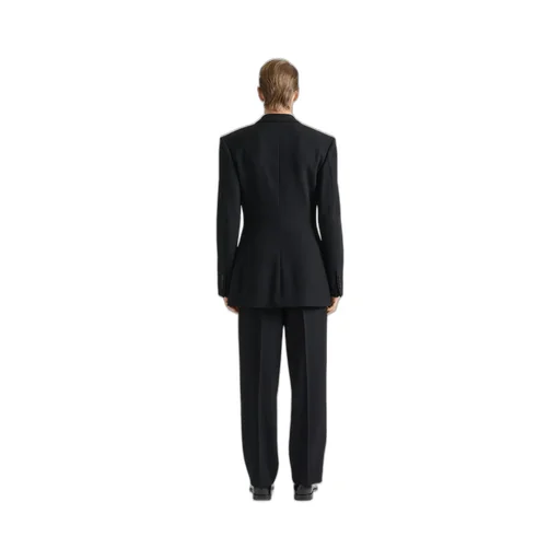 Doubled Breasted Jacket In Wool Twill