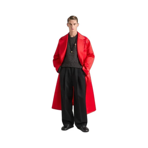 Double Pleat Trousers In Wool