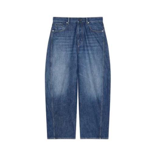 Couture Seam Dark Blue Jeans