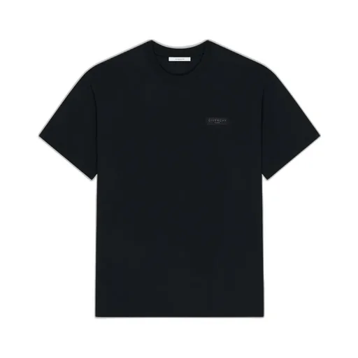 T-Shirt In Cotton With Givenchy Paris Gros Grain
