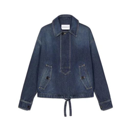 Smock Jacket In Raw Denim