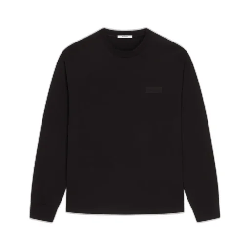 Long Sleeve T-Shirt In Cotton With Givenchy Patch