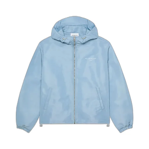 Windbreaker In Polyfaille With Givenchy Stamp Embroidery