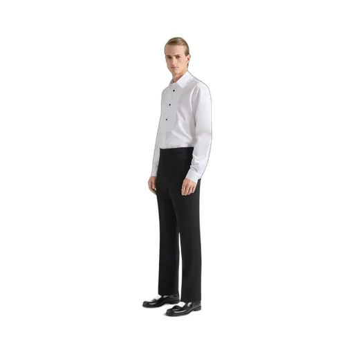 Tuxedo Shirt In Cotton Poplin