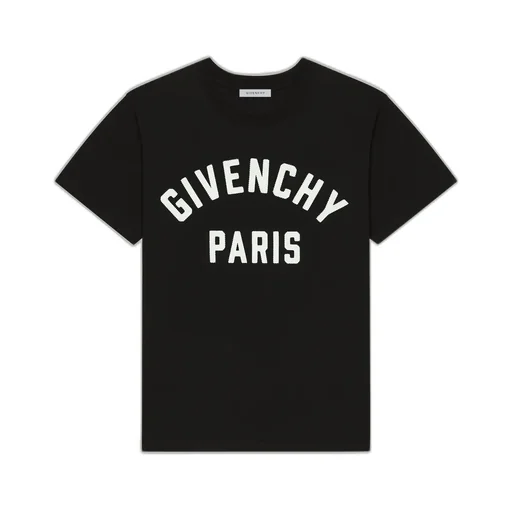 T-Shirt In Cotton With Givenchy Paris Embroidery