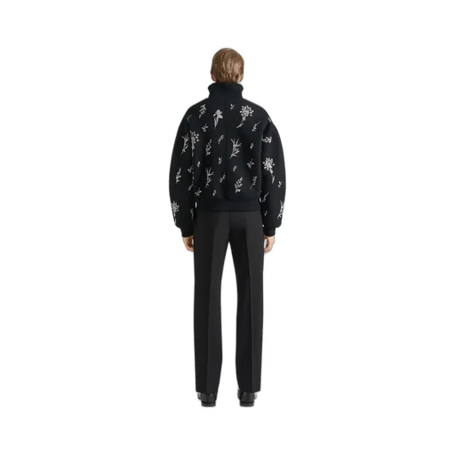 Straight Leg Tailored Trousers In Wool Mohair