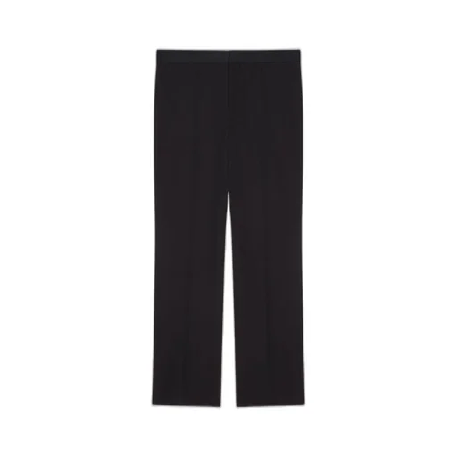 Straight Leg Tailored Trousers In Wool Mohair