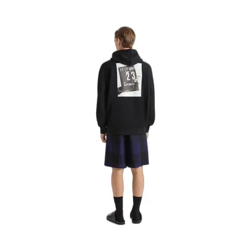 Couture Seam Hoodie In Fleece With Clapperboard Print
