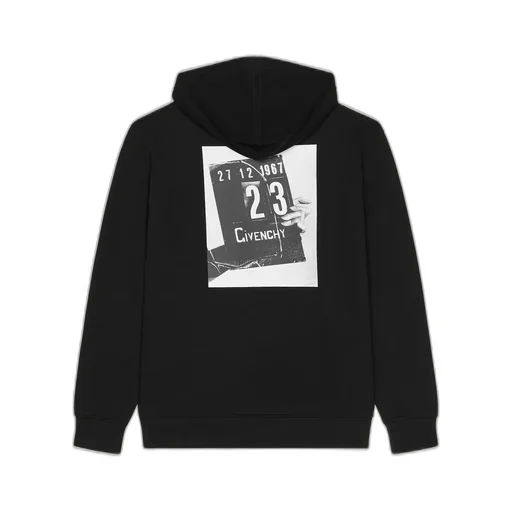 Couture Seam Hoodie In Fleece With Clapperboard Print