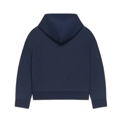 Zipped Hoodie In Scuba