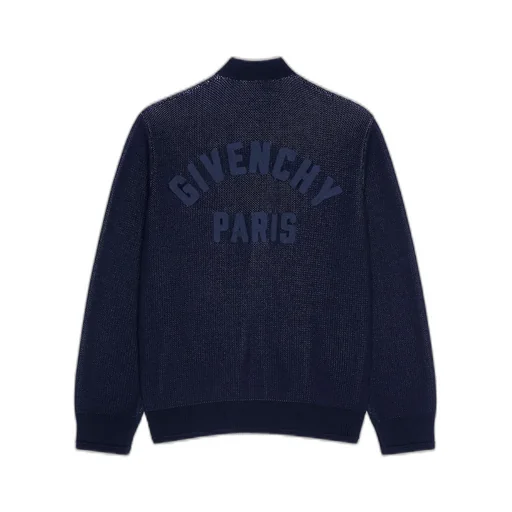 Cardigan In Cotton With Givenchy Paris Embroidery