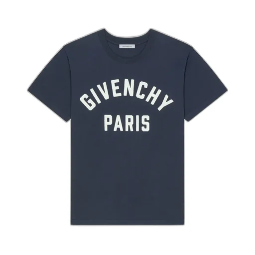 T-Shirt In Cotton With Givenchy Paris Embroidery