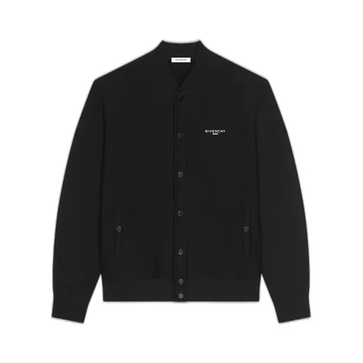 Couture Seam Cardigan In Fleece Embroidered Givenchy Paris