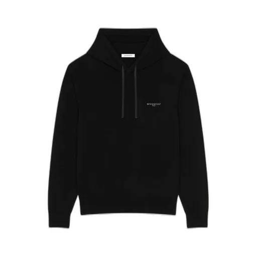 Hoodie In Wool And Cashmere Embroidered Givenchy Paris
